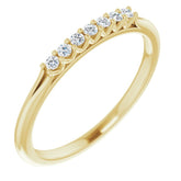 14K Yellow 1/10 CTW Natural Diamond Anniversary Band